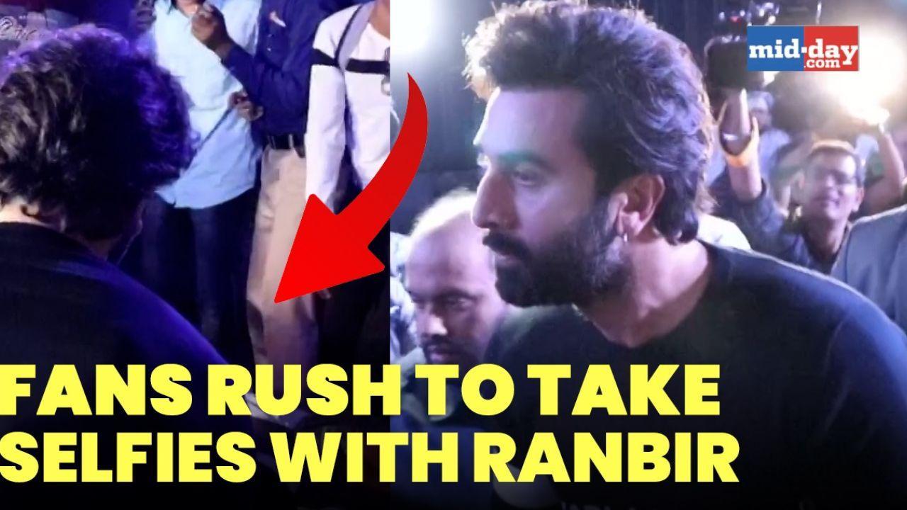 Ranbir Kapoor rushes to help fans who tripped while trying to take selfies 